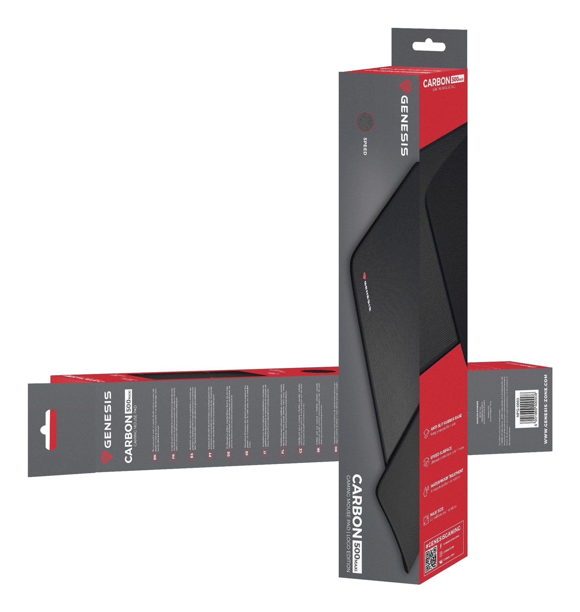 Tapete de Rato Gaming GENESIS Carbon 500 MAXI (Tecido, Borracha - Tecido e borracha - 2,5 mm - Preto), miniatura 7