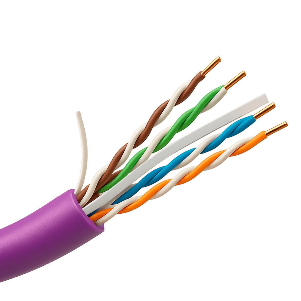Cabo de Rede UNIVIEW UV-UTP6-300-BC24AWG-B2CA-R-V (305 m - Categoria 6 - Violeta)
