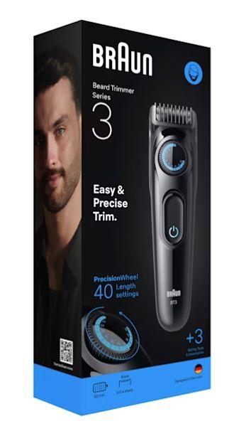 Aparador de Barba BRAUN BT3520 (Preto e Azul), miniatura 2