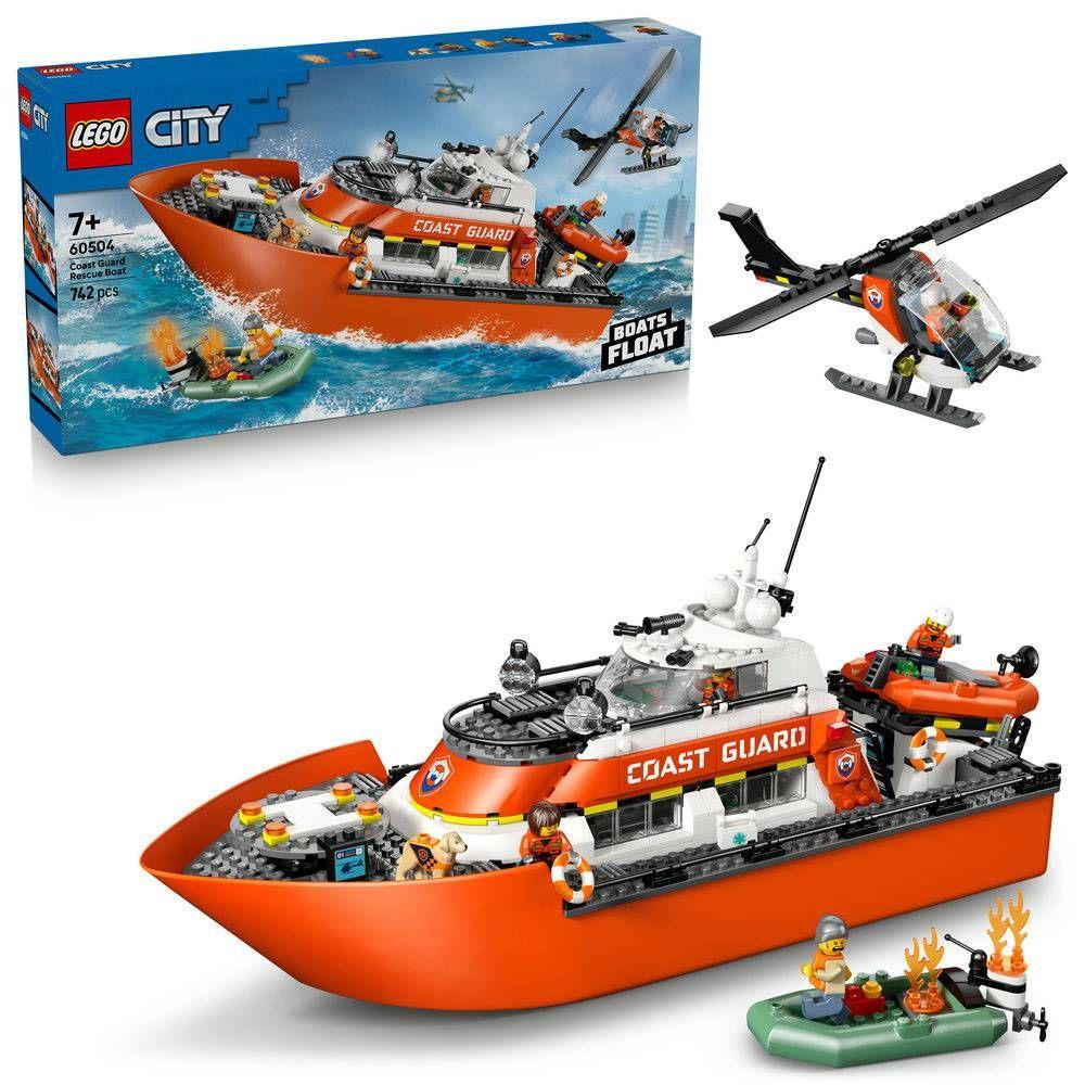 LEGO 60504 City Barco e Helicóptero de Resgate da Guarda Costeira (7+ anos - 742 peças), miniatura 3
