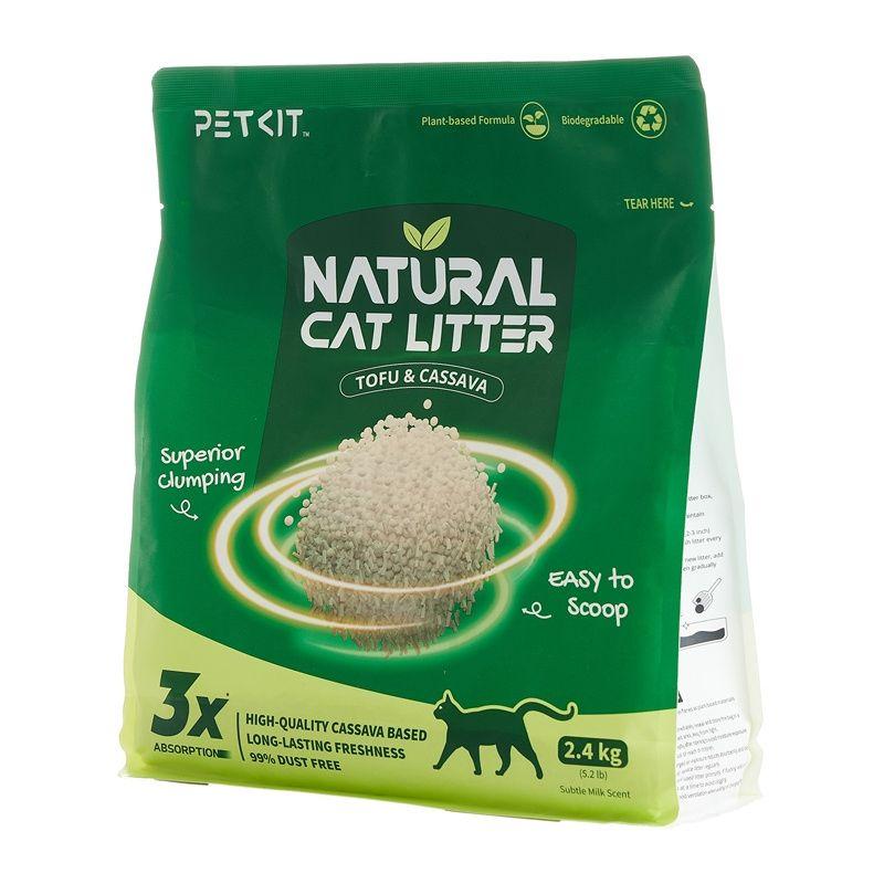 Caixa de Areia PETKIT Natural Cat Litter (2,4 L - Sem perfume)