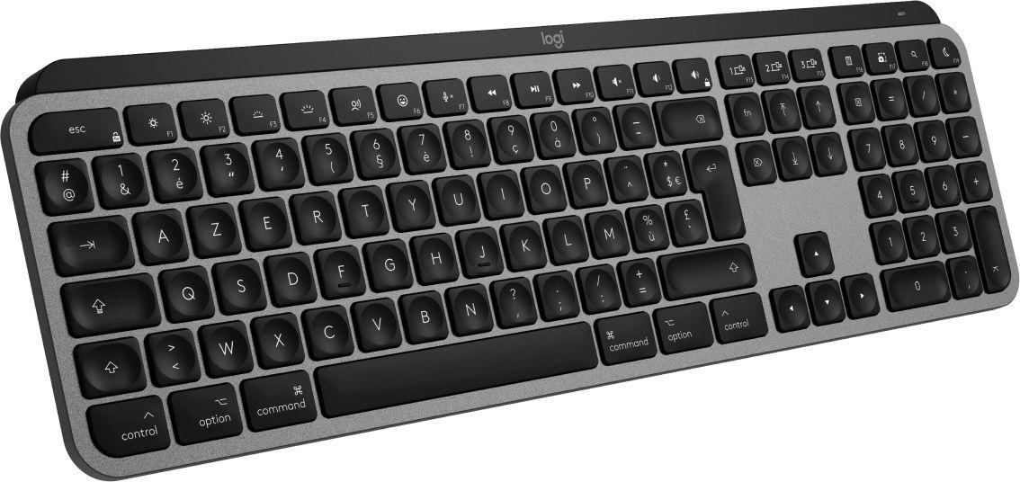 Teclado LOGITECH MX Keys S for Mac (Francês - Teclas de tesoura - Tamanho completo - Cinzento Espacial) — miniatura 3