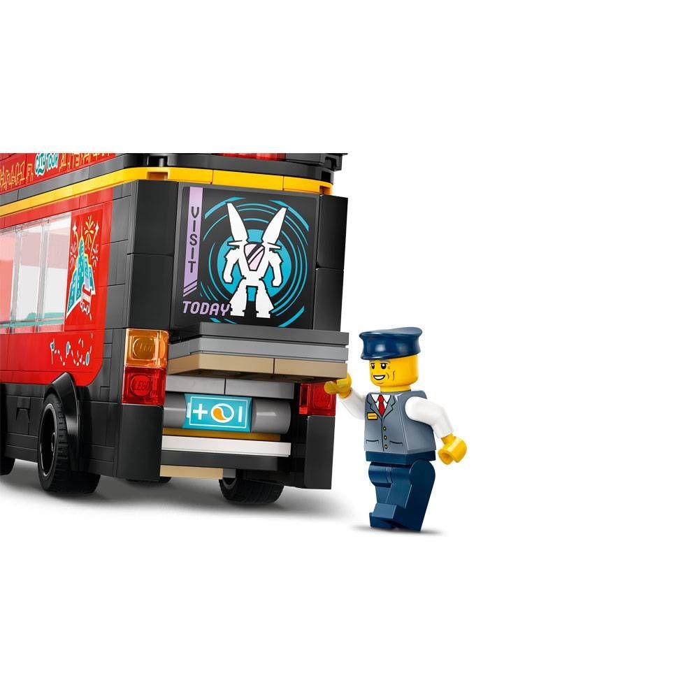 LEGO 60407 City Autocarro Turístico Vermelho de 2 Pisos (7+ anos - 384 peças), miniatura 5
