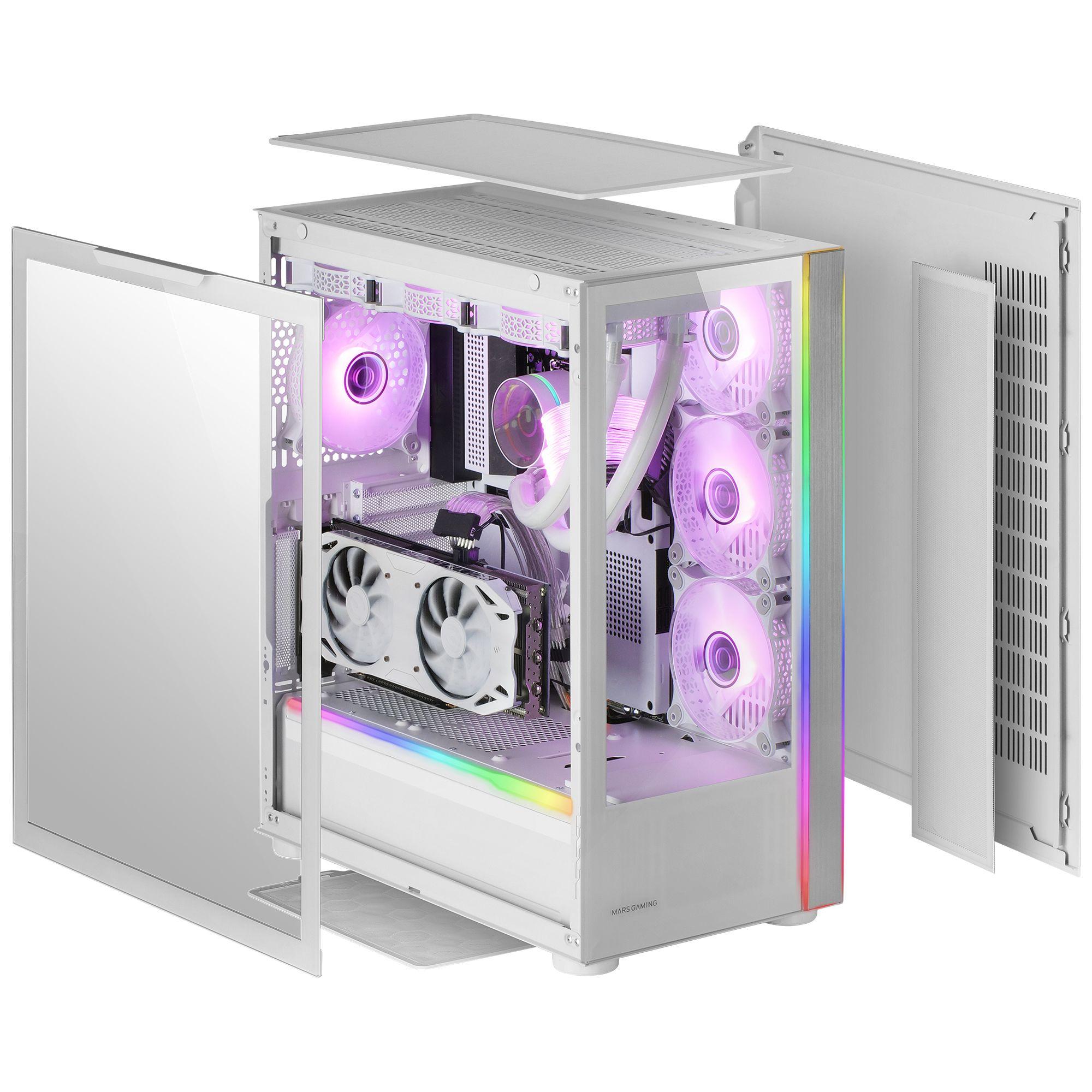 Caixa de Computador MARS GAMING MC-ULTRA XXL (Torre - Vidro temperado - ARGB - Branco) — miniatura 3