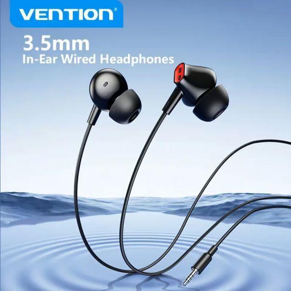 Auscultadores Intra-auriculares VENTION Echo Lite (Com fios - Jack de 3,5 mm - Preto), miniatura 2