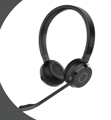 Headset JABRA Evolve 65 TE UC Stereo (Binaural - Com fios e sem fios - Circum-aural - Preto) — miniatura 2