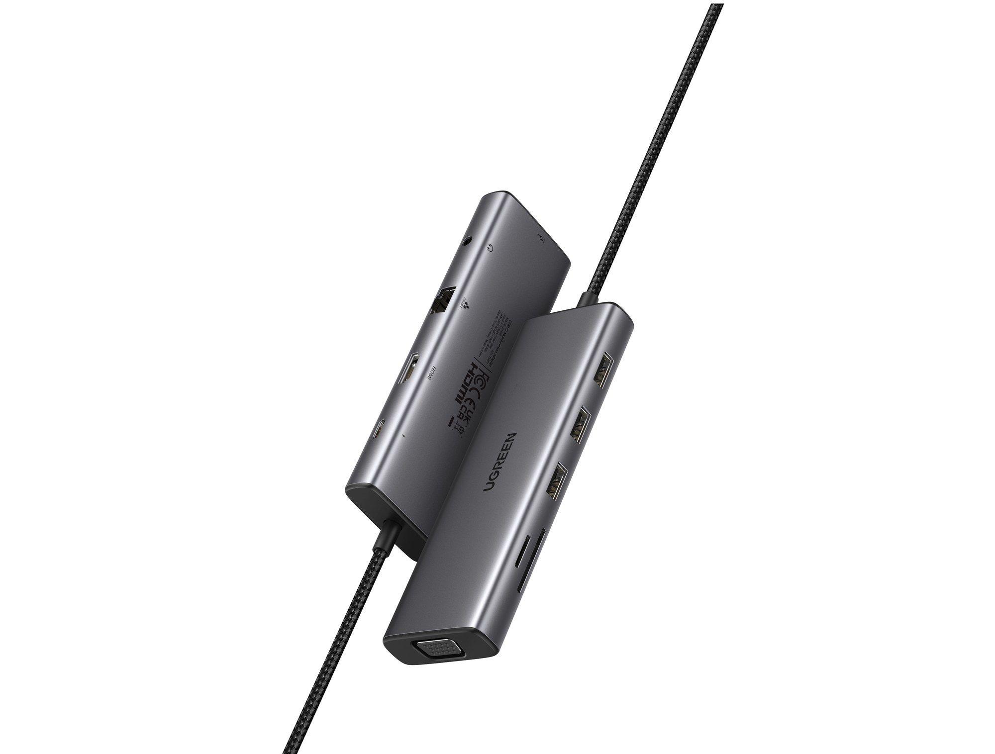 Hub USB-C UGREEN CM498 (Prateado)