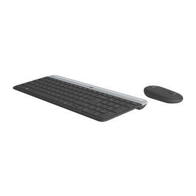 Teclado e Rato LOGITECH MK470 Slim (Croata, Esloveno - Tamanho completo - RF Wireless - Grafite)