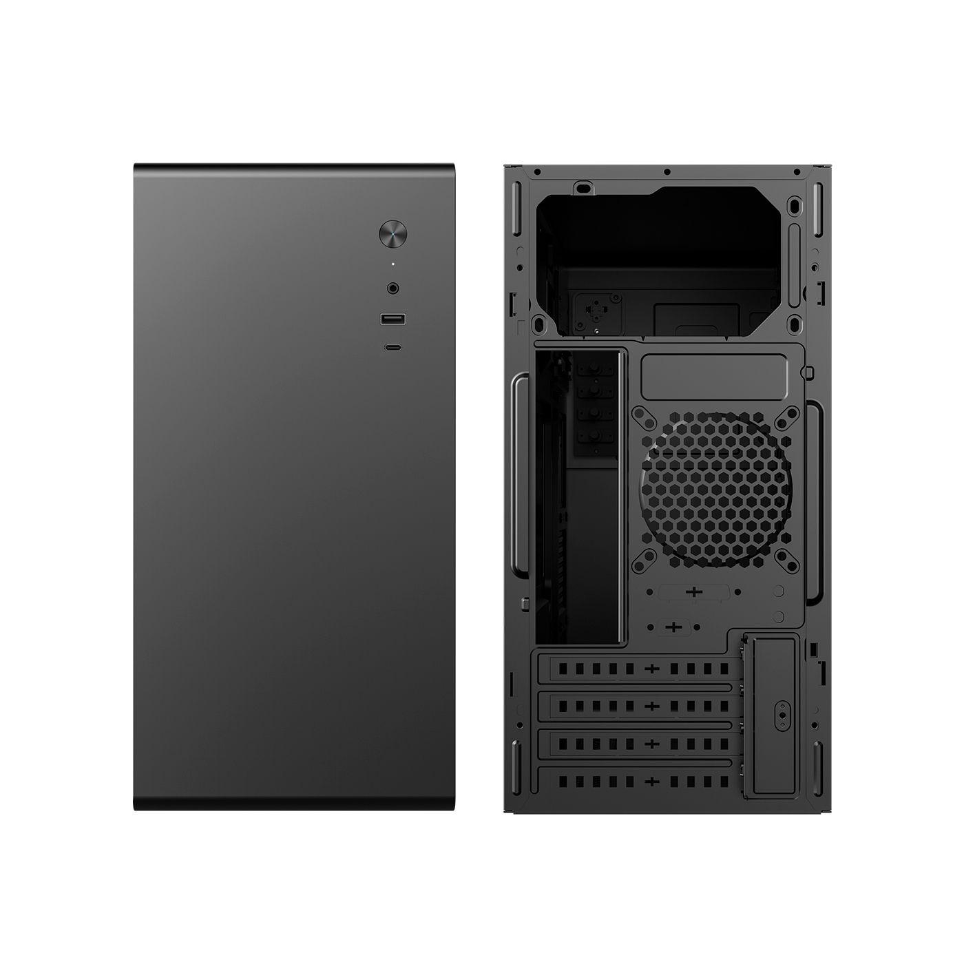 Caixa de Computador COOLBOX M640C (Micro ATX, Mini-ITX - Torre Micro-ATX - Aço SPCC 0,6 mm e SGCC 0,4 mm - Preto) — miniatura 4