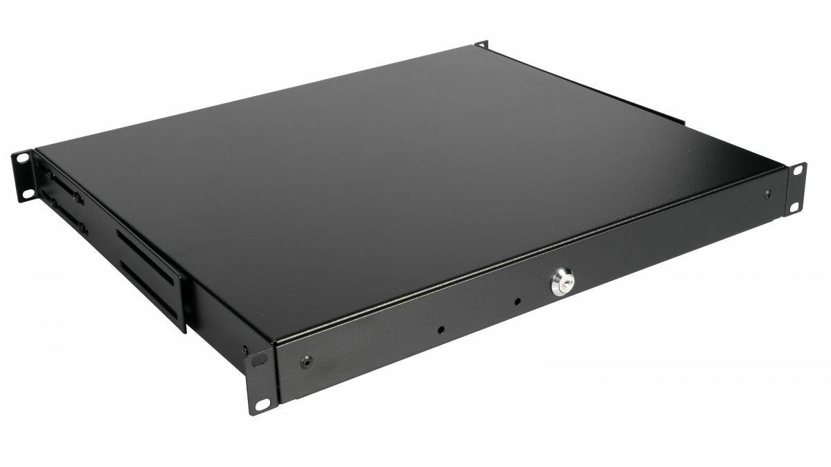 Gaveta para Bastidor EQUIP EZD-1-B (19" - 1U - Com fechadura - Preto)