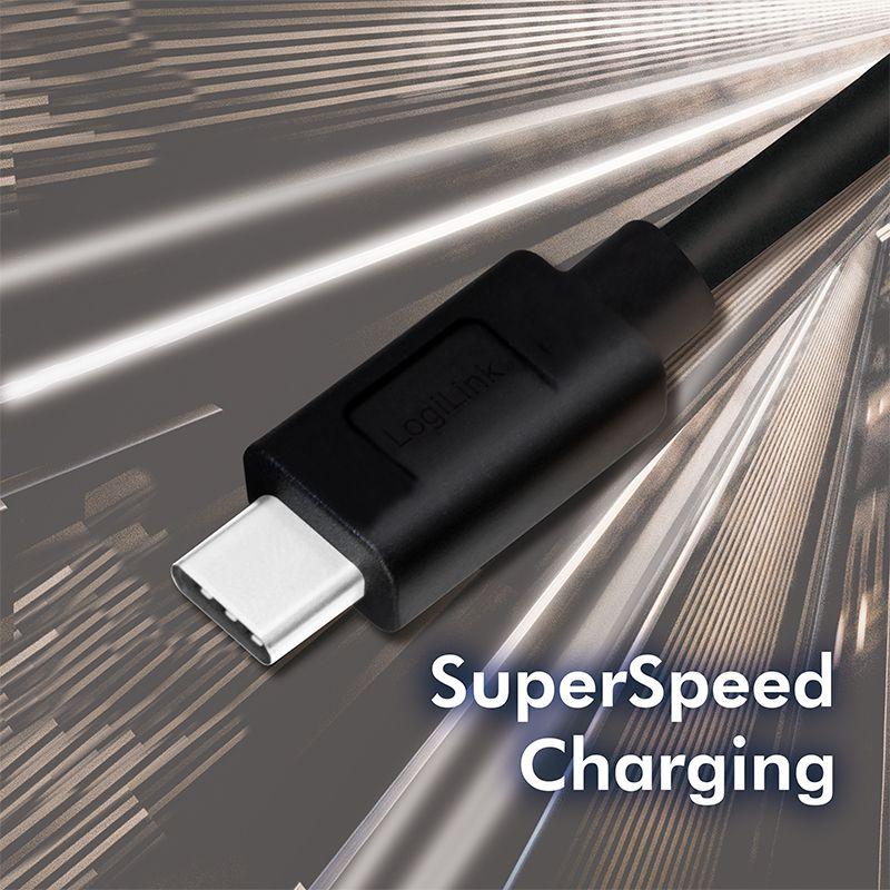 Cabo USB LOGILINK CU0169 (1,5 m - USB-C - USB-A - Preto), miniatura 5