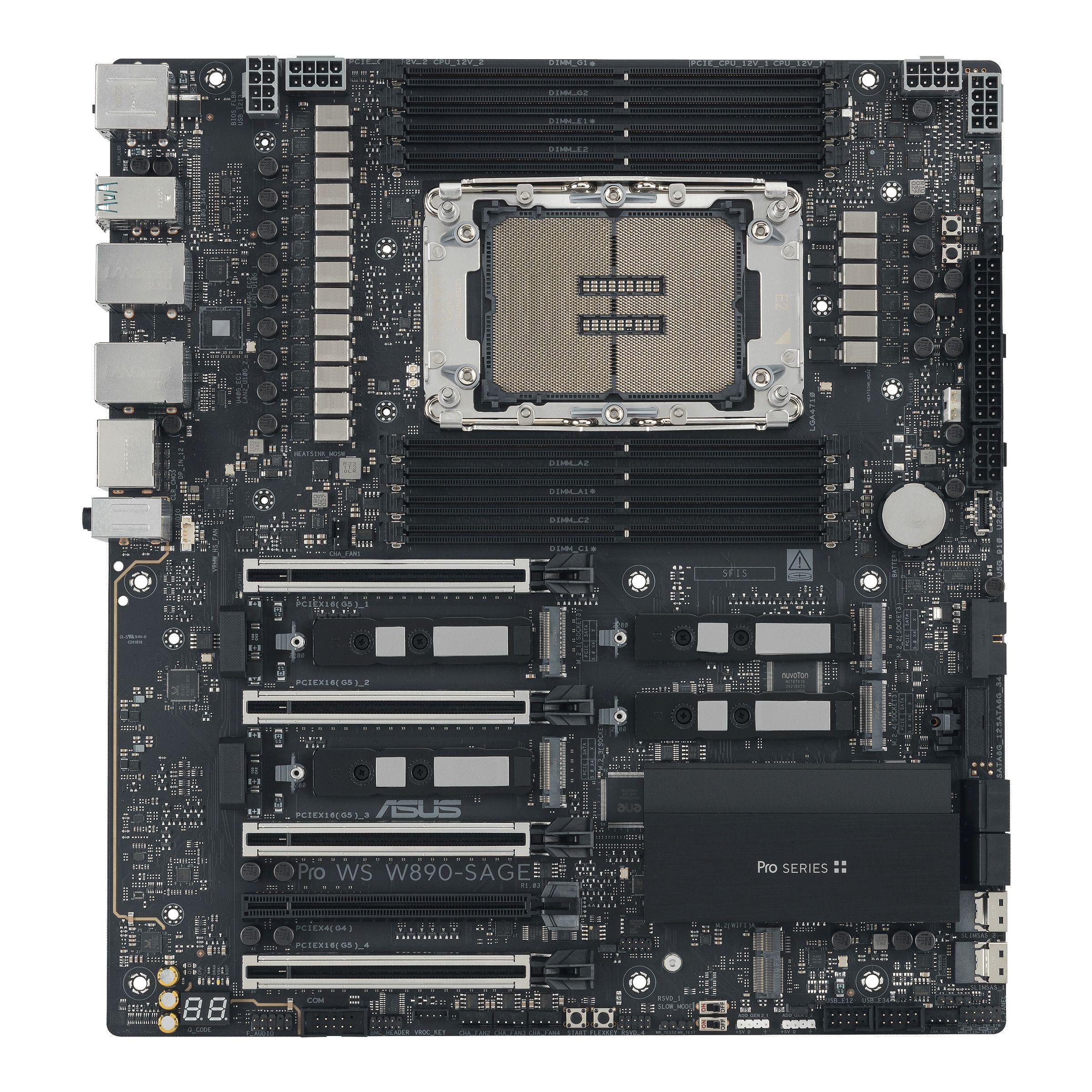 Motherboard ASUS PRO WS W890-SAGE (LGA 4710-2 - Intel Xeon - CEB - Preto), miniatura 10