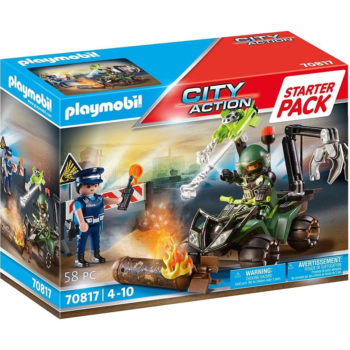 Conjunto de Construção PLAYMOBIL 70817 (City Action - 4 a 10 anos - Multicor)