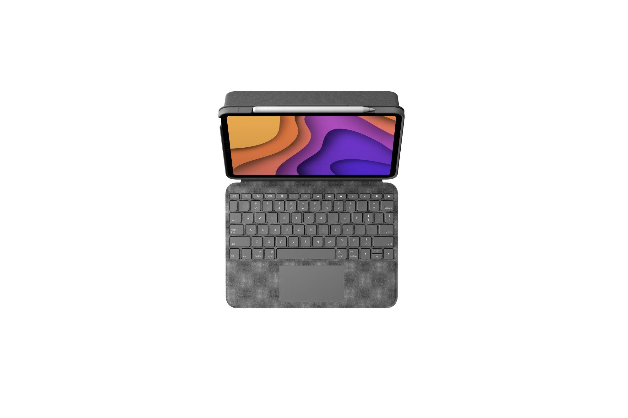 Teclado LOGITECH Folio Touch (Francês - Smart Connector - Sem fios - Cinzento), miniatura 7