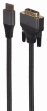 Cabo HDMI para DVI GEMBIRD CC-HDMI-DVI-4K-6 (1,8 m - Até 3840p a 30 Hz - HDMI Type A - Preto)