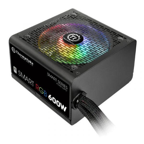 Fonte de Alimentação THERMALTAKE Smart RGB 600W (600 W - 80 PLUS - Não modular - Preto), miniatura 2