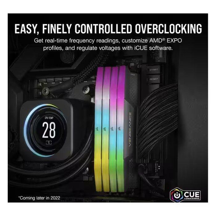 Memória RAM CORSAIR CMH32GX5M2D6000Z38 (6000 MHz - 32 GB - DIMM), miniatura 4