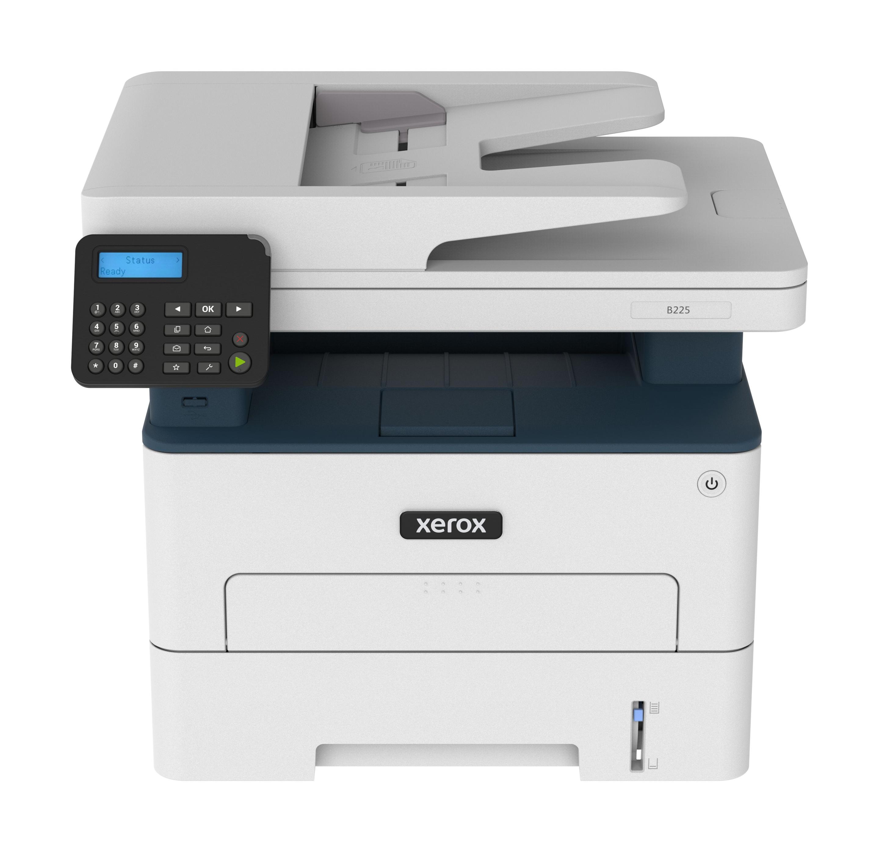 Impressora Multifunções XEROX B225V_DNI (A4 - Impressão a preto e branco - 251 folhas - Azul e Branco)