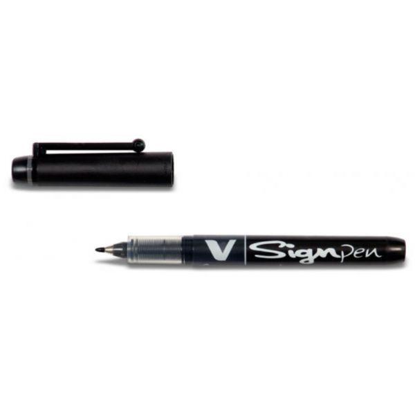Marcador de Tinta Líquida PILOT V-Sign Pen (Preto), miniatura 2