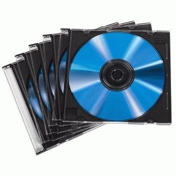 Caixas Slim para CD HAMA 00051269 (Transparente com fundo preto)