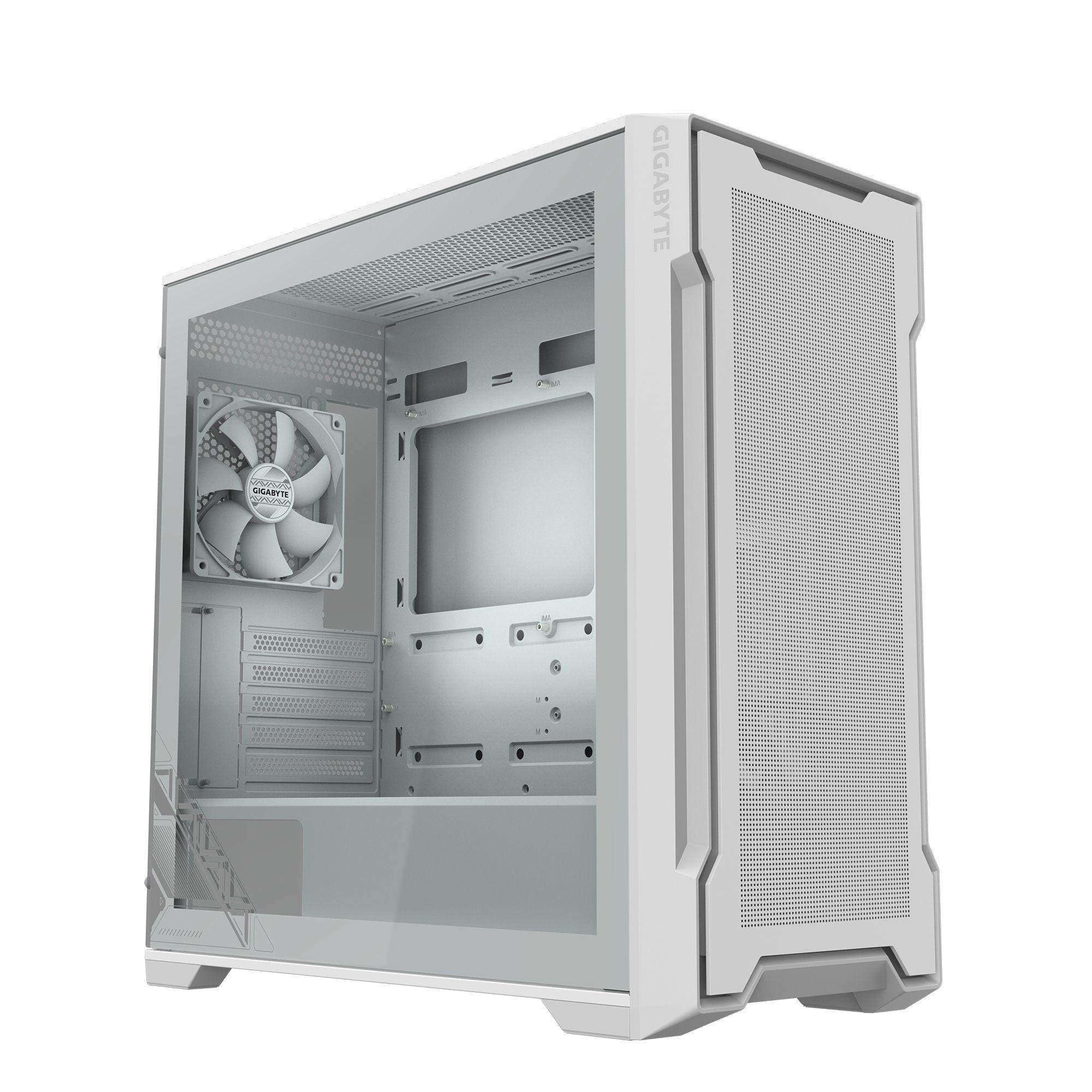 Caixa PC Gaming GIGABYTE C102 Glass (Mini-ATX - Midi Tower - Micro ATX - Branco)