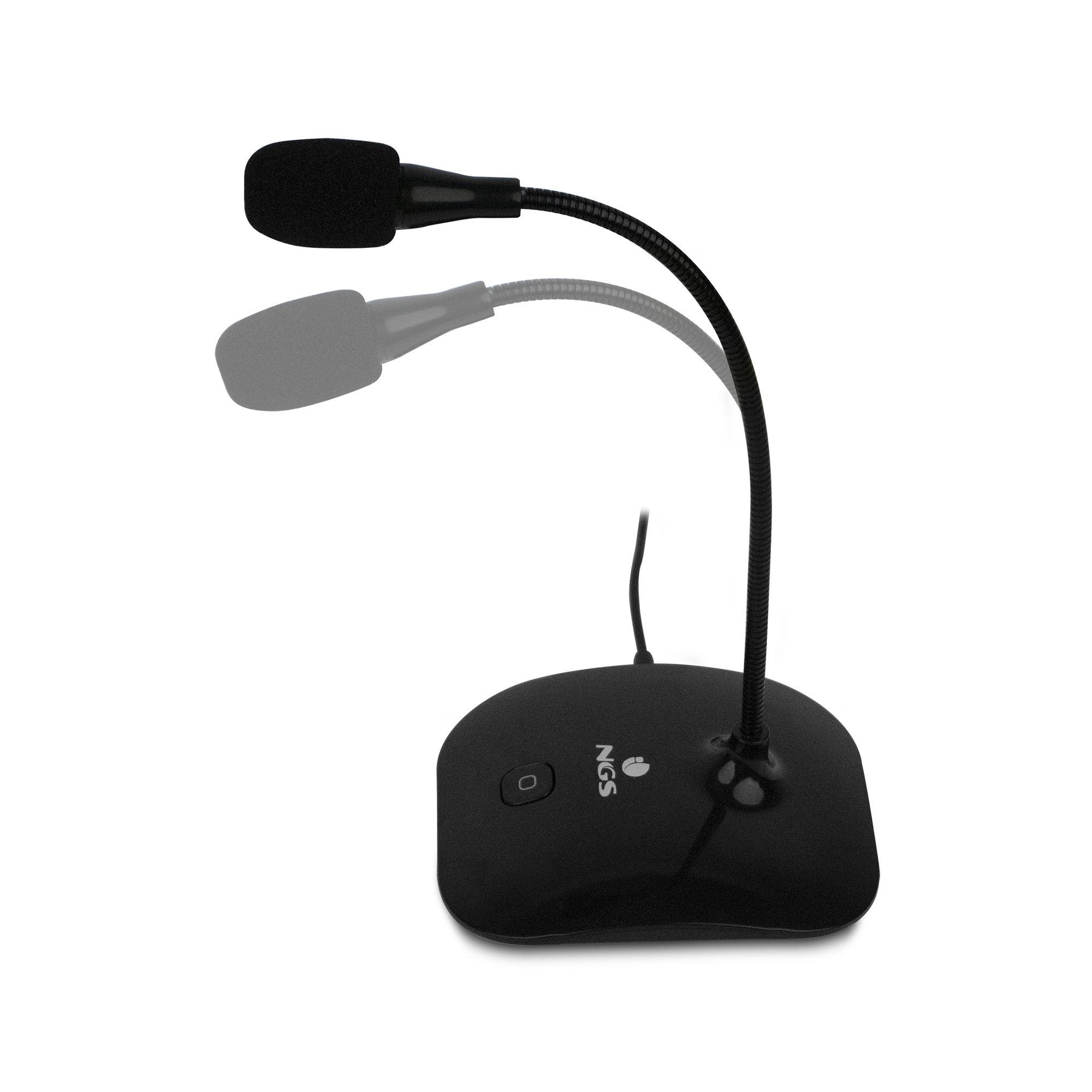 Microfone NGS MS-115 (Microfone para PC - Com fios - 3.5 mm - Preto) — miniatura 4