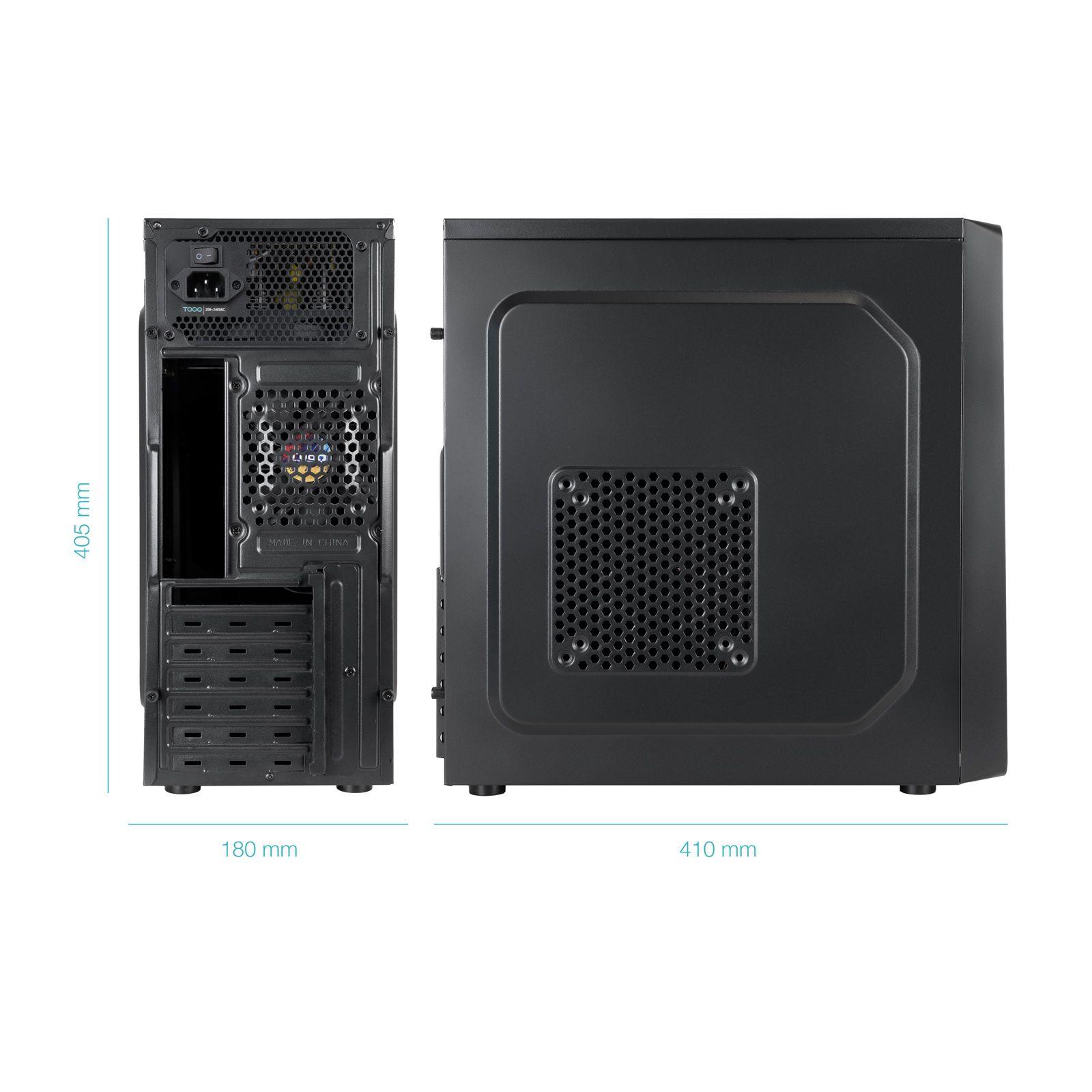 Caixa ATX TOOQ TQC-5701-SP (ATX, Micro ATX, Mini-ITX - Midi Tower - SPCC - Preto), miniatura 2