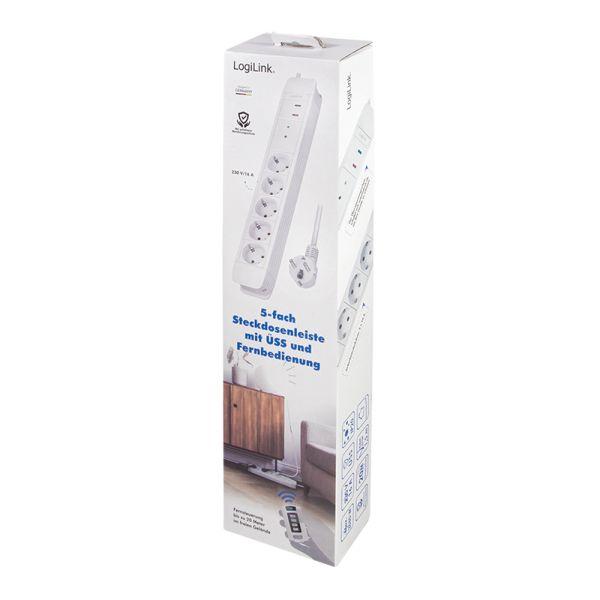 Régua de Tomadas LOGILINK LPS402 (1,5 m - CEE 7/3 - Branco), miniatura 8