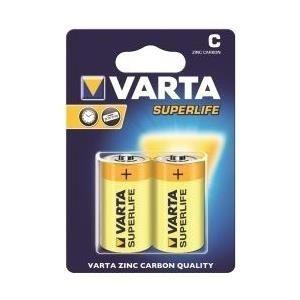 Pilhas de Zinco-Carbono VARTA 02014 101 412 (C/R14 - 1,5 V - 2 unidades)