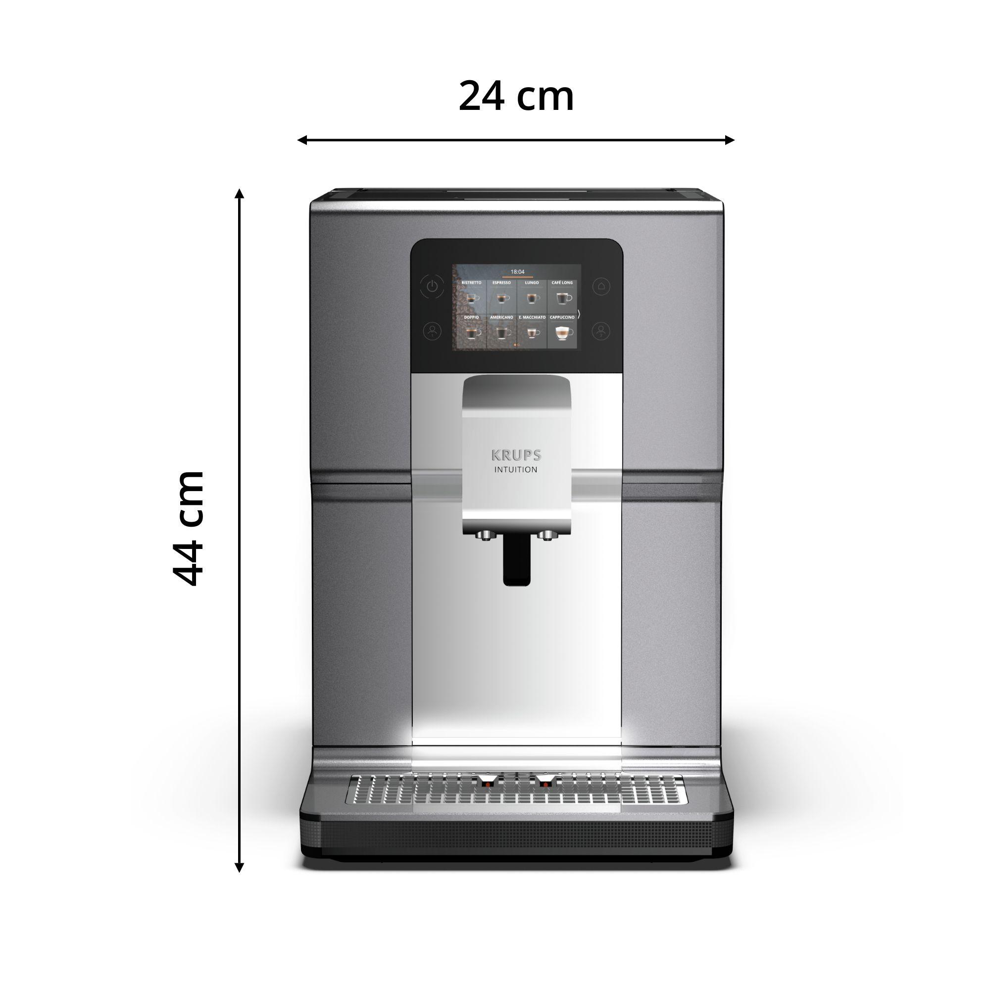 Máquina de Café Expresso KRUPS EA875E10 Intuition Experience+ (Café moído - 1450 W - 3 l - Cinzento) — miniatura 3