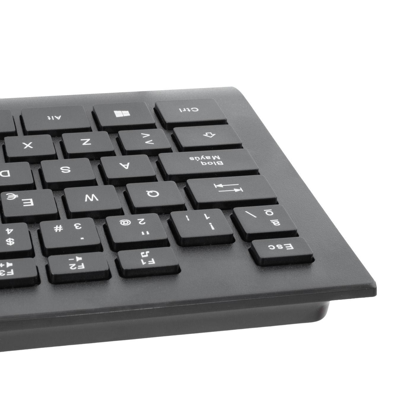 Teclado COOLBOX COO-TEC01-U (Espanhol - Interruptor de membrana - USB - Preto) — miniatura 3