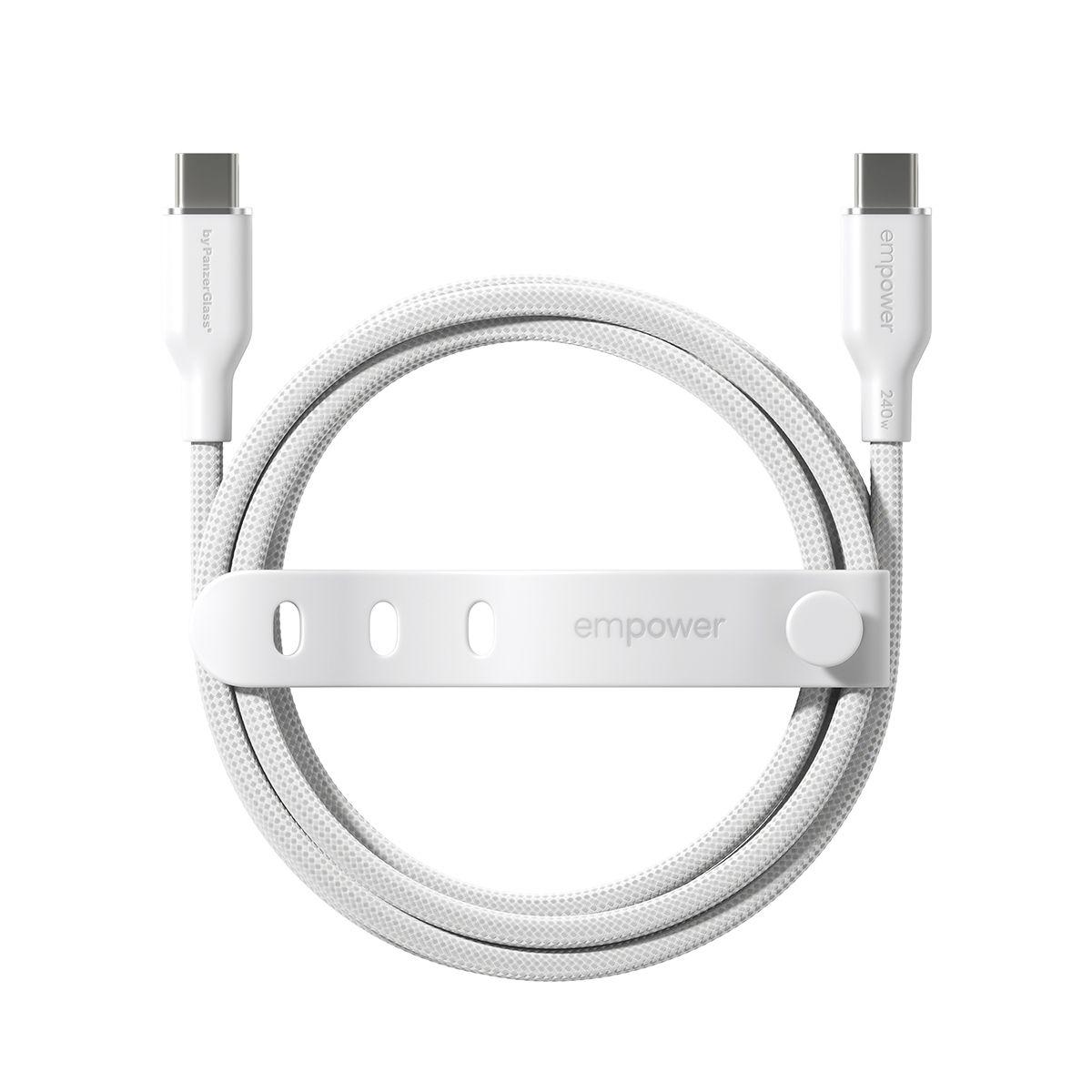 Cabo USB-C para USB-C PANZERGLASS Racing (2 m - USB-C - Branco) — miniatura 4