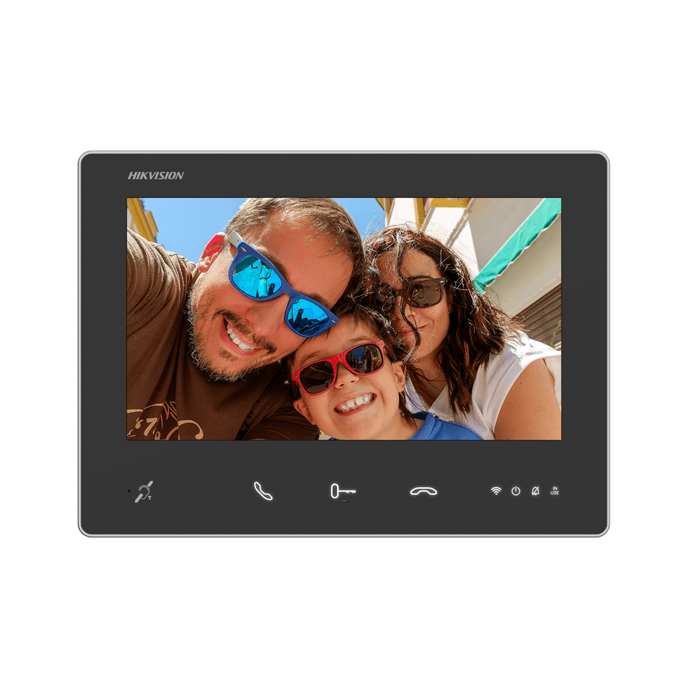 Monitor para Videoporteiro HIKVISION DS-KH7300EY-WTIE2 (Ecrã tátil TFT de 7" - 2 fios HD - Wi-Fi)