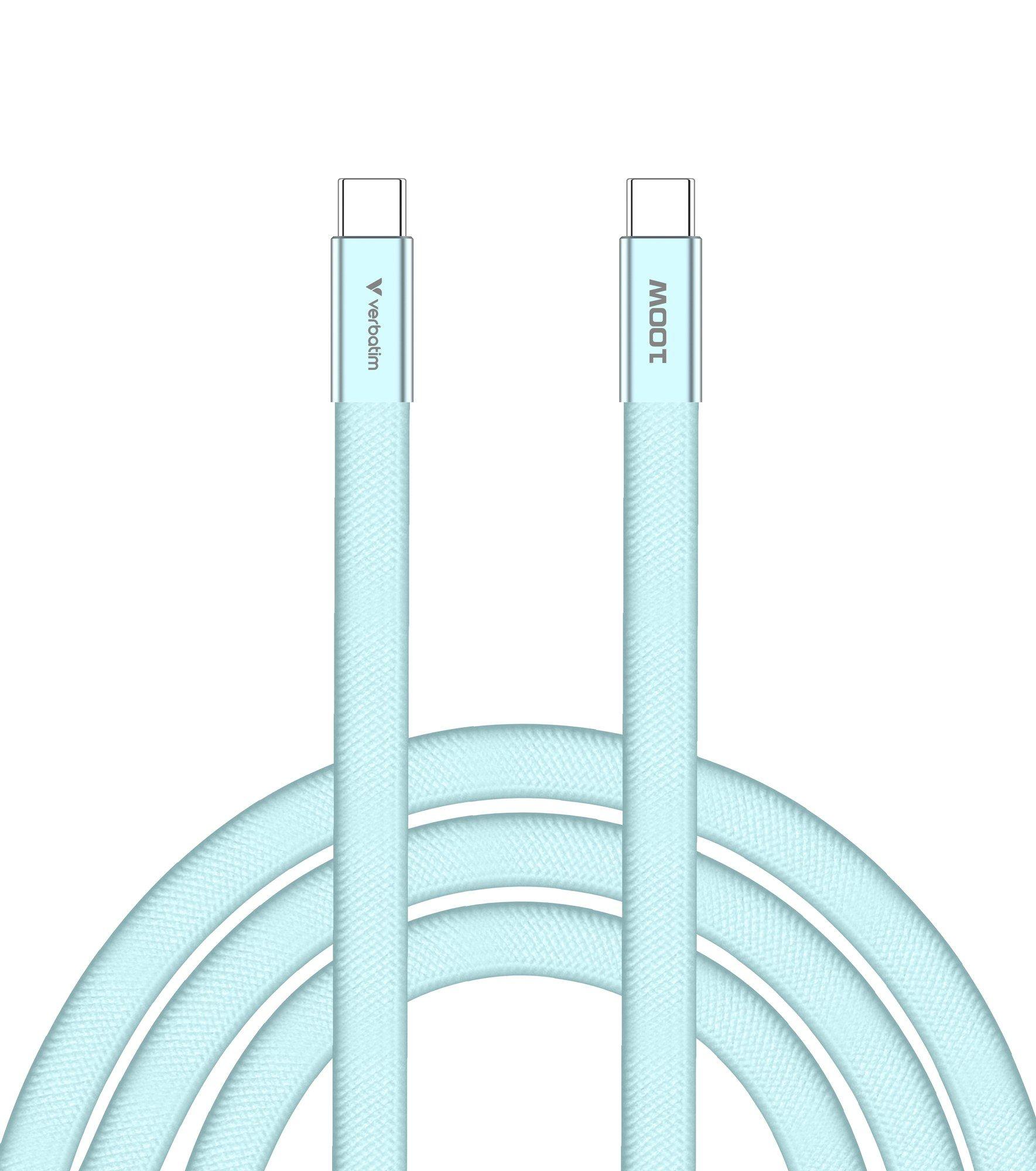 Cabo USB-C VERBATIM 30276 (1,2 m - USB-C macho, reto - Azul), miniatura 2