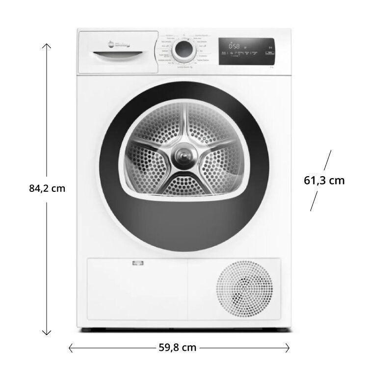 Máquina de Secar Roupa Independente BALAY 3SB582BE (8 kg - Bomba de calor - Direita - Branco) — miniatura 2