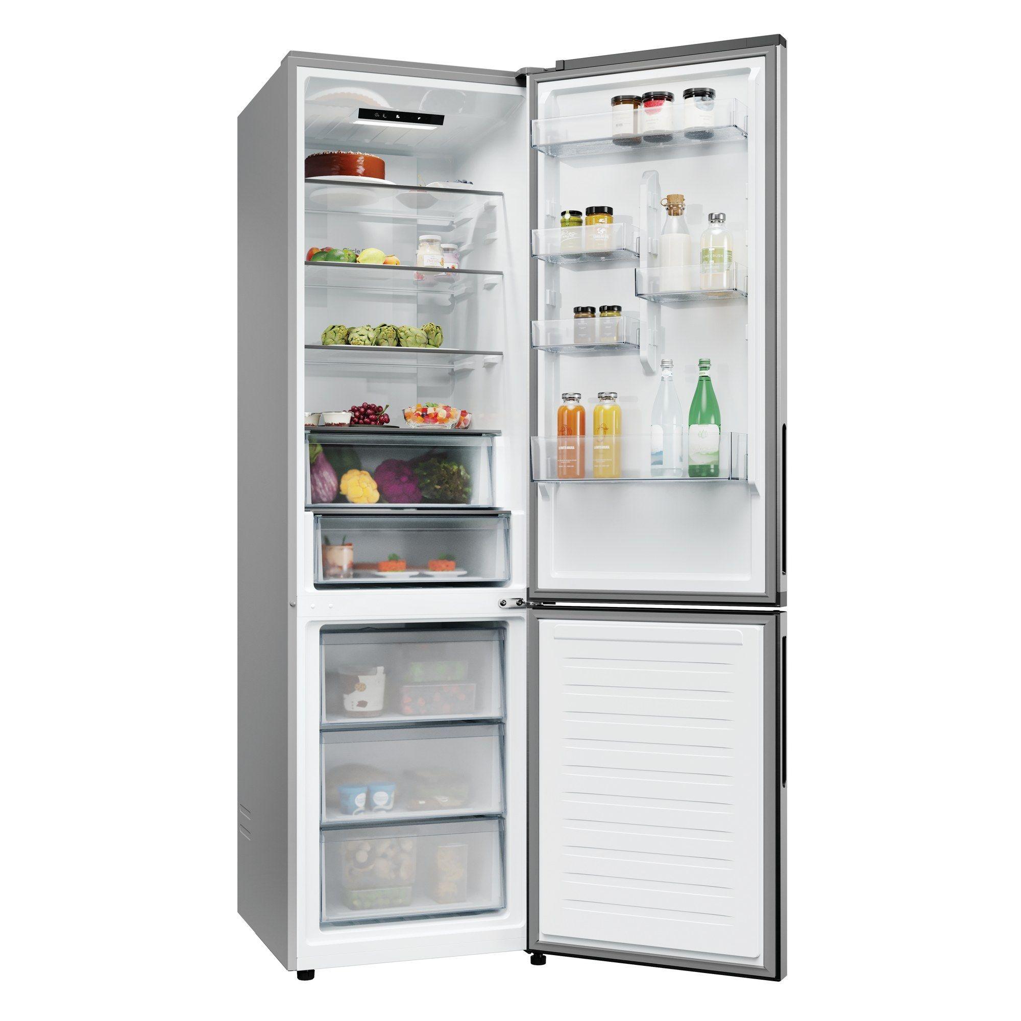 Frigorífico Combinado Independente CANDY CNCQ2T620AX (409 l - 205x59,5x66,7 cm - 205 cm - Inox) — miniatura 4