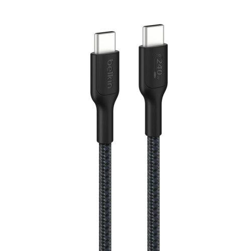 Cabo USB-C BELKIN BoostCharge Pro CAB025HQ2MBK (2 m - USB-C - Preto)