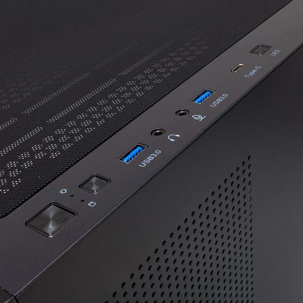 Caixa PC UNYKACH Revelat Mesh Black (ATX, Micro ATX - Midi Tower - ARGB multicolor - Preto) — miniatura 9