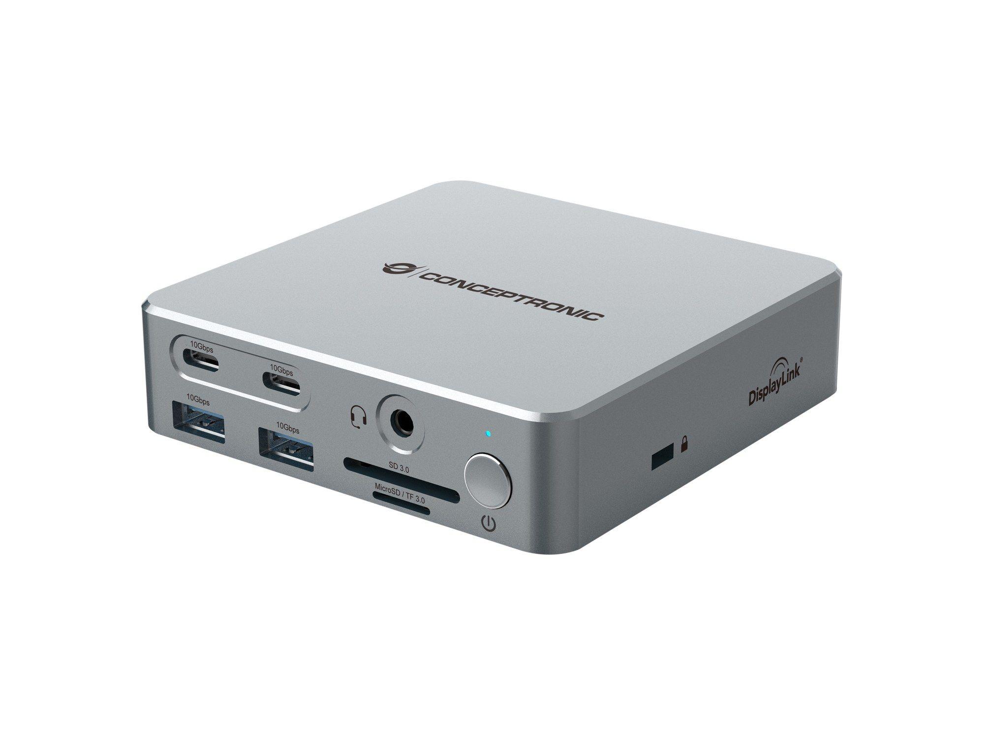 Estação de Ancoragem CONCEPTRONIC DONN25G (Prateado) — miniatura 2