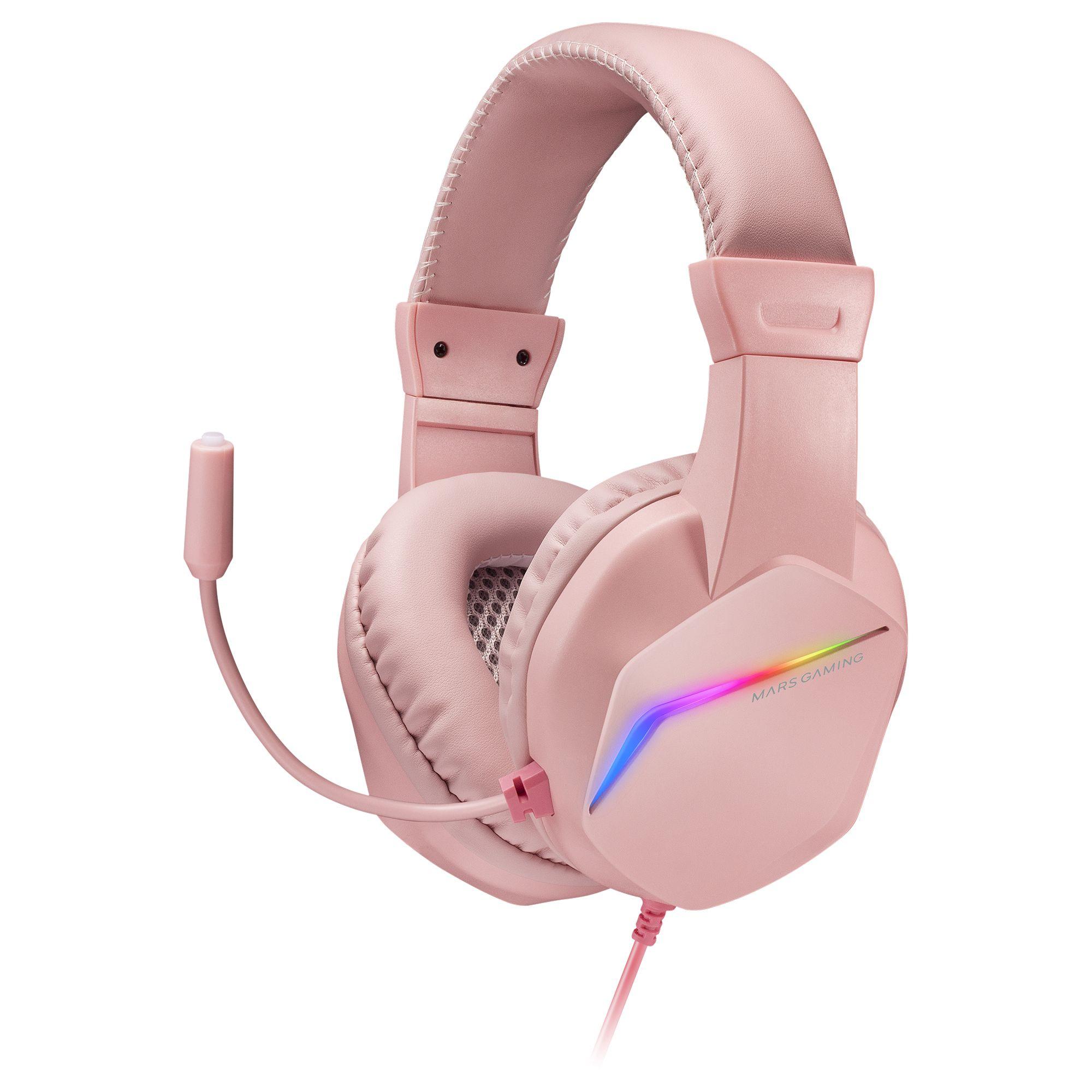 Headset Gaming MARS GAMING MH122 (Rosa)