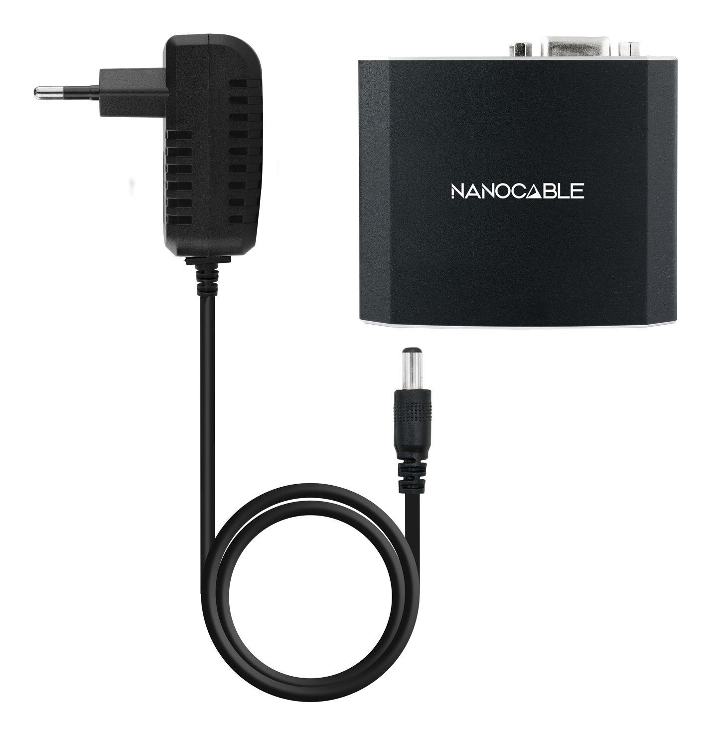 Conversor SVGA e Áudio para HDMI NANOCABLE 10.16.2101-BK (SVGA - HDMI Type A fêmea - Preto) — miniatura 3