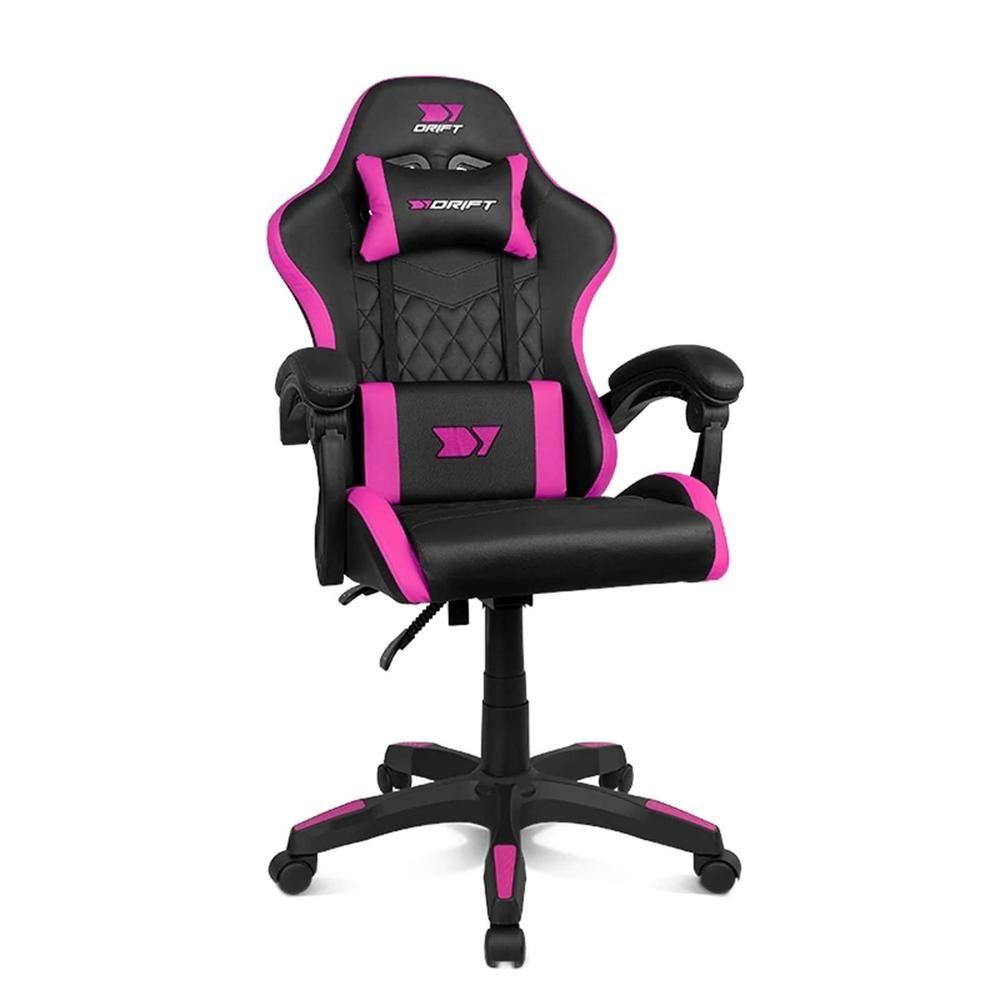 Cadeira Gaming DRIFT DR35 (100 kg - 11,7 cm - Poliuretano - Preto e Fúcsia)