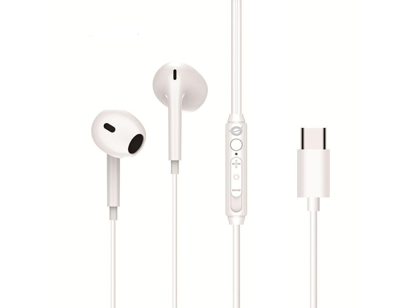 Auscultadores CONCEPTRONIC BRENDAN02W (Binaural - Com fios - Intra-aural - Branco)