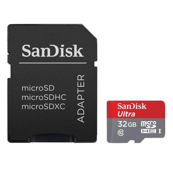 Cartão de Memória SANDISK Ultra (32GB - Classe 10 - 120 MB/s - Cinzento, Vermelho e Branco), miniatura 3