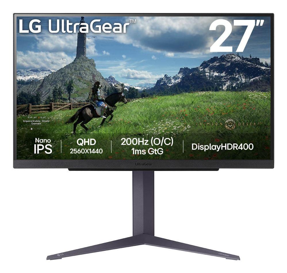 Monitor LG 27GS85QX-B (27" - Nano IPS - 200 Hz - Preto)