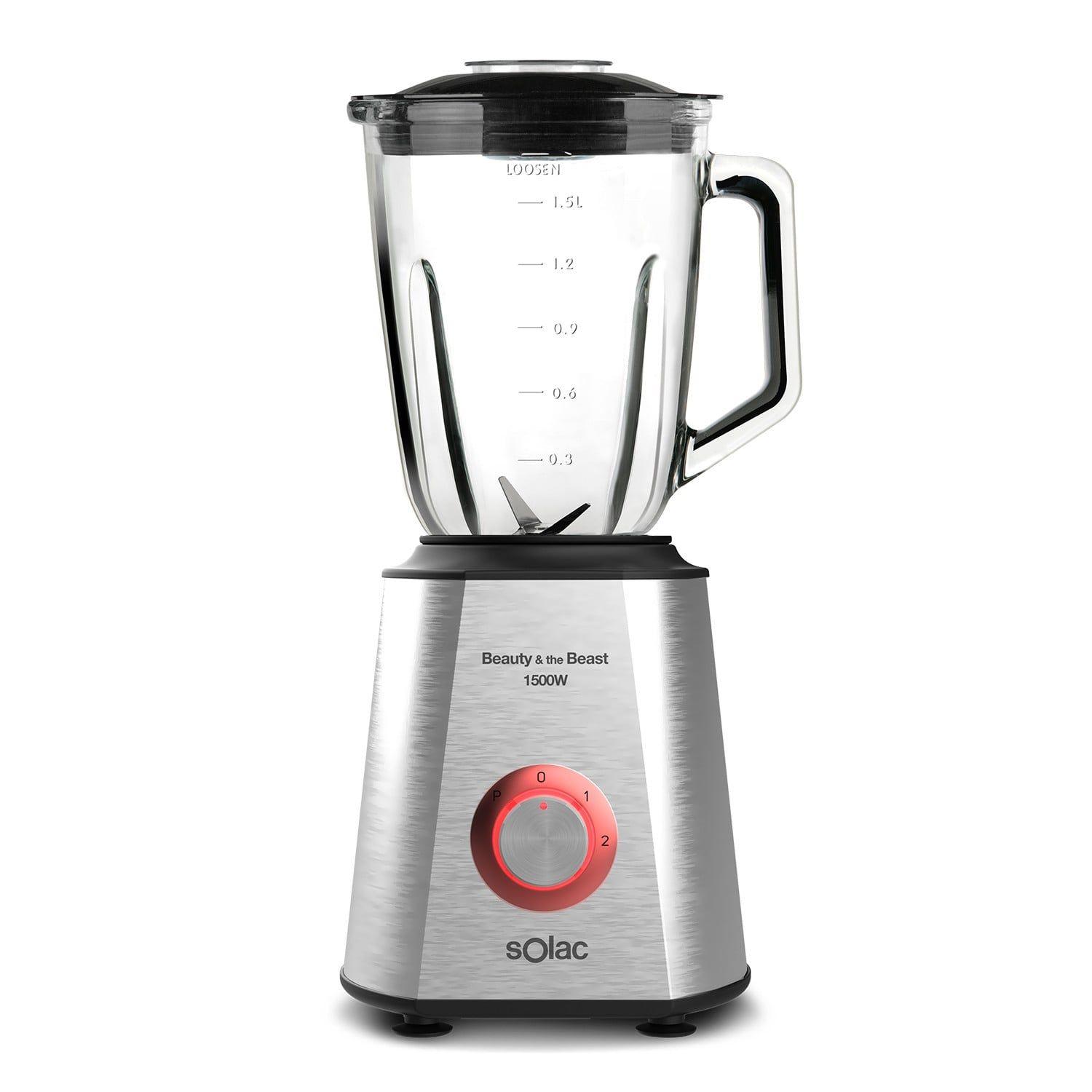 Liquidificadora SOLAC BV5728 (1500 W - 1,5 l - Corrente alternada - Inox)