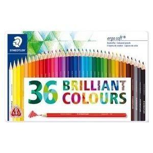 Lápis de Cor STAEDTLER ergosoft 157 M36 (A partir dos 3 anos - Cores Sortidas)