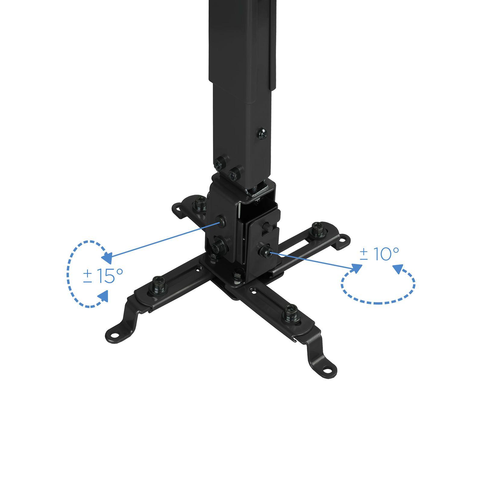 Suporte de Teto para Projetor TOOQ PJ2012T-B (20 kg - Teto - -15-15° - Preto), miniatura 3