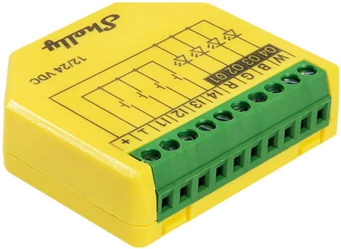 Controlador de Iluminação SHELLY Plus RGBW PM (Plástico - Amarelo e Verde) — miniatura 3