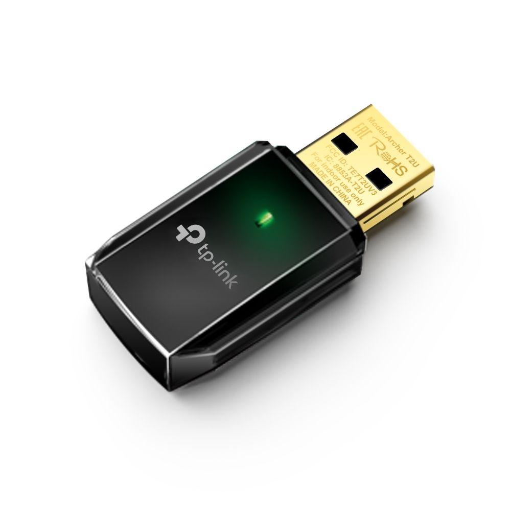 Adaptador USB Wi-Fi TP-LINK Archer T2U (Wi-Fi 5 - 600 Mbit/s - Dual-band - Preto) — miniatura 2